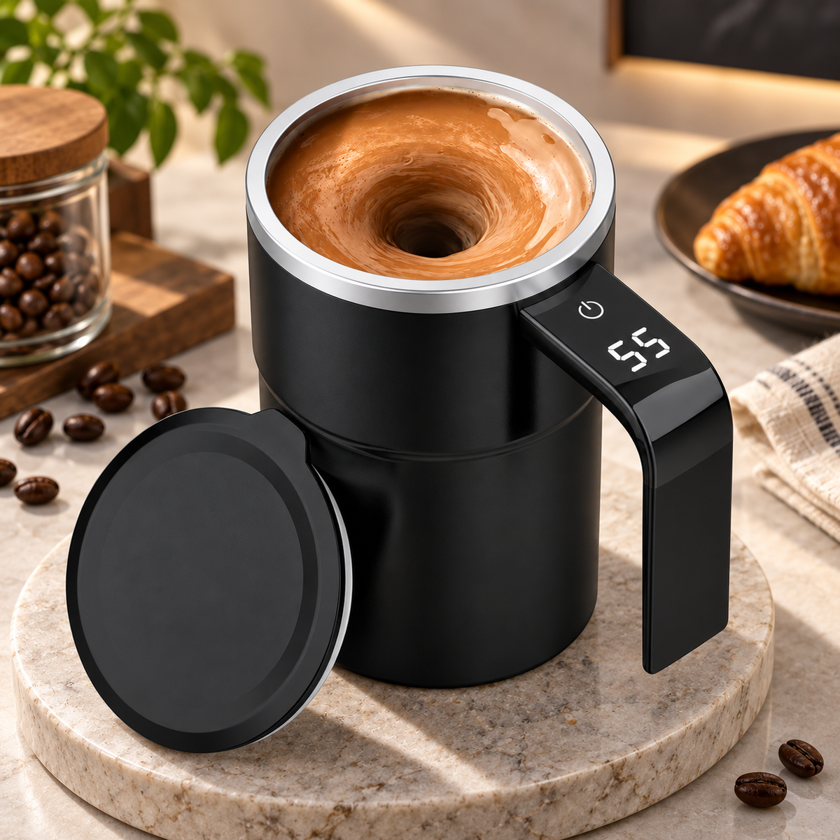 Rechargeable Self-Stirring Coffee Mug