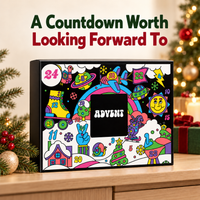 24 Days Christmas Advent Calendar Squeeze Toys Gift Box