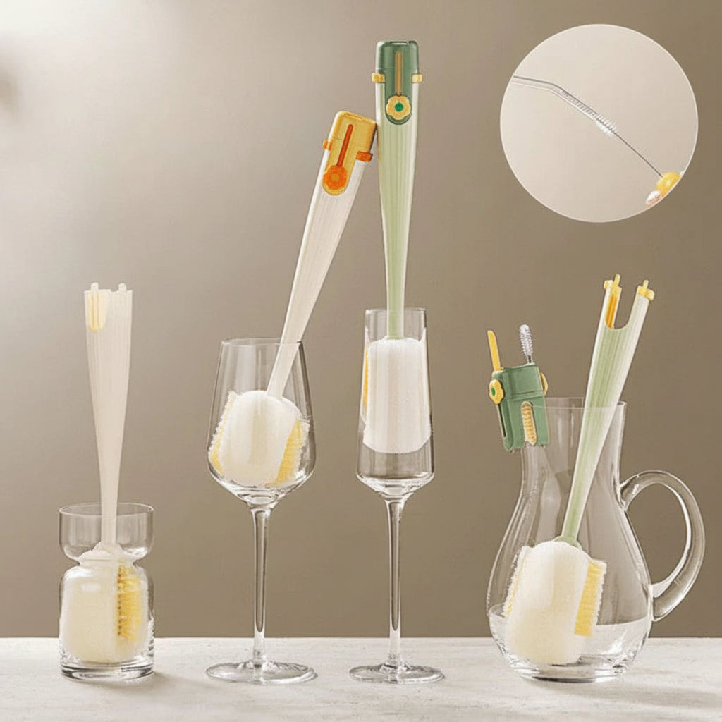 5-in-1 Multifunctional Bottle Cleaning Brush Set