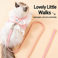 Lace Floral Pet Harness and Leash Set