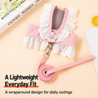 Lace Floral Pet Harness and Leash Set