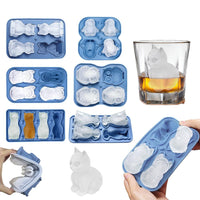 3D Animal Shaped Silicone Ice Cube Mold Tray