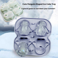 3D Animal Shaped Silicone Ice Cube Mold Tray