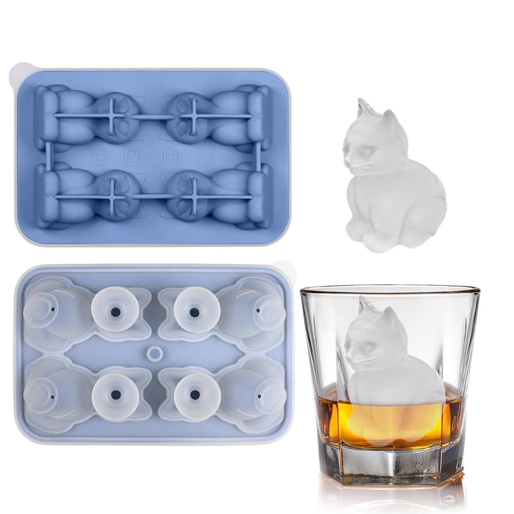 3D Animal Shaped Silicone Ice Cube Mold Tray