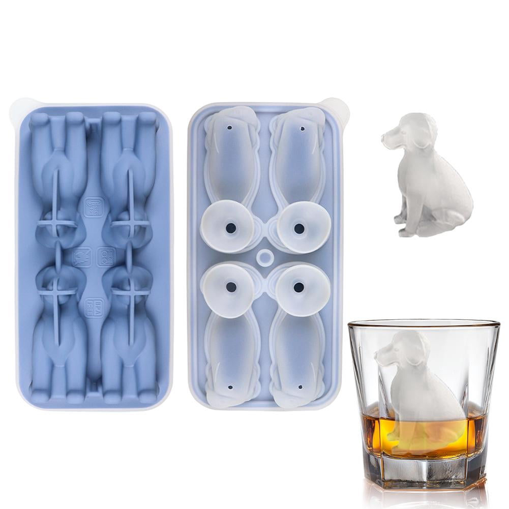 3D Animal Shaped Silicone Ice Cube Mold Tray