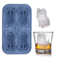 3D Animal Shaped Silicone Ice Cube Mold Tray