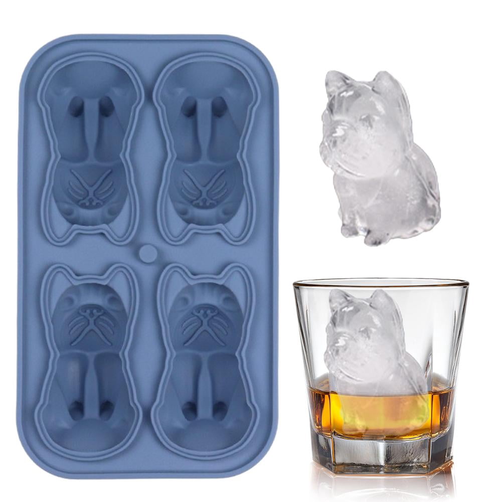 3D Animal Shaped Silicone Ice Cube Mold Tray