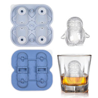 3D Animal Shaped Silicone Ice Cube Mold Tray