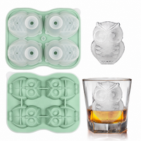 3D Animal Shaped Silicone Ice Cube Mold Tray