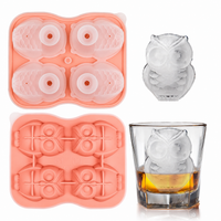 3D Animal Shaped Silicone Ice Cube Mold Tray