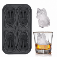 3D Animal Shaped Silicone Ice Cube Mold Tray