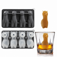 3D Animal Shaped Silicone Ice Cube Mold Tray