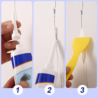 White Wall Repair Paste Mending Agent Kit with Scraper