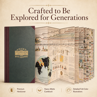 World History Timeline Foldout Chart Book – Hardcover