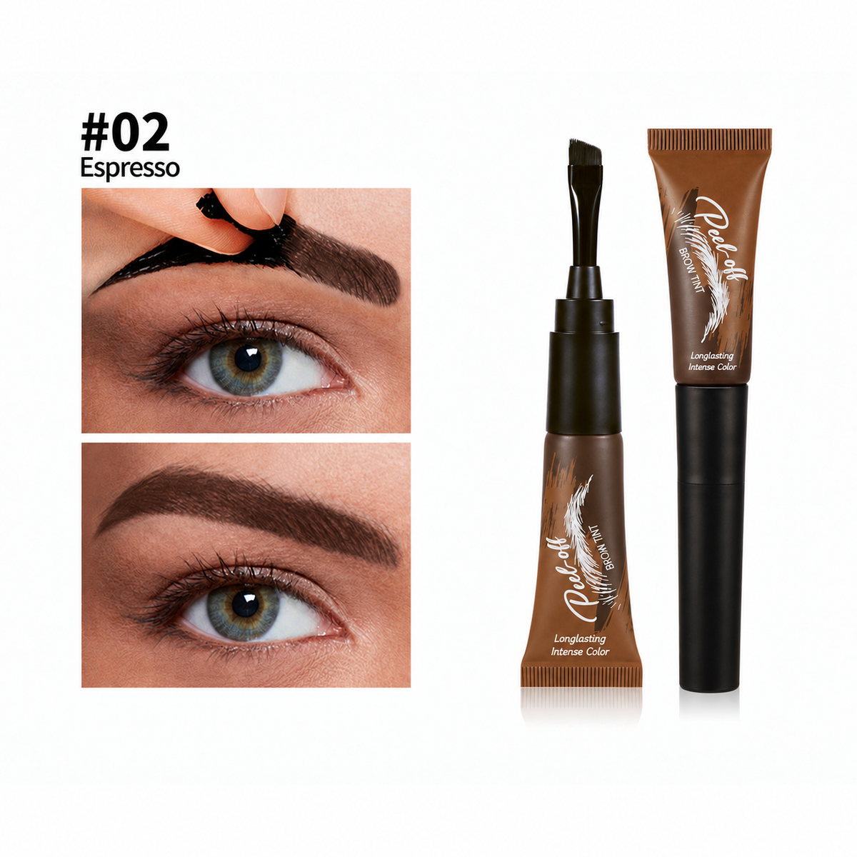 Peel-Off Eyebrow Tint Gel | Waterproof Brow Makeup