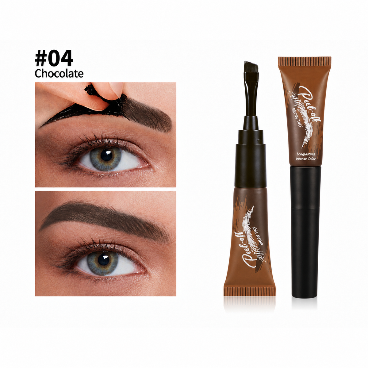 Peel-Off Eyebrow Tint Gel | Waterproof Brow Makeup