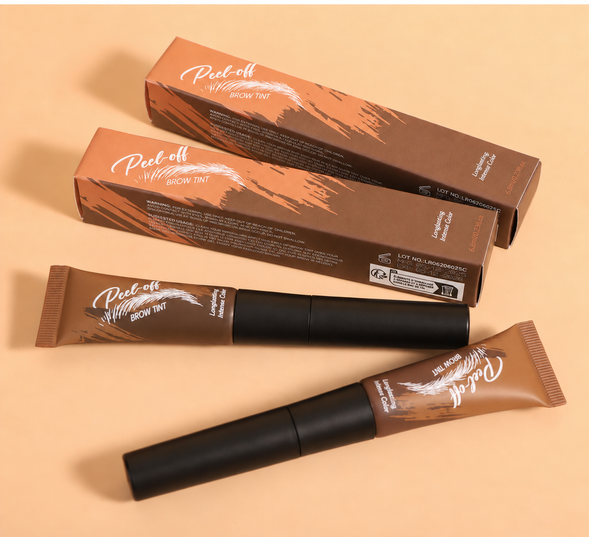 Peel-Off Eyebrow Tint Gel | Waterproof Brow Makeup