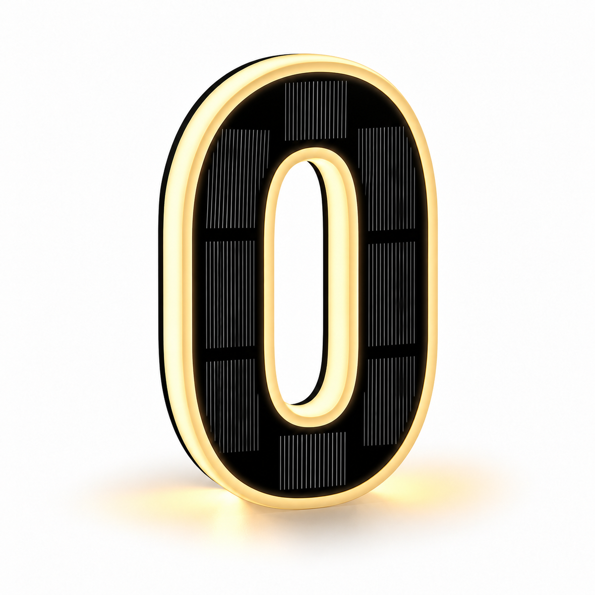 Solar Powered LED House Numbers Light