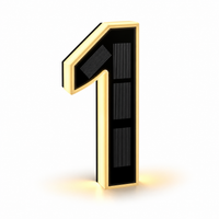 Solar Powered LED House Numbers Light