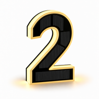 Solar Powered LED House Numbers Light