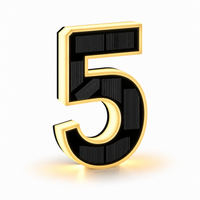 Solar Powered LED House Numbers Light