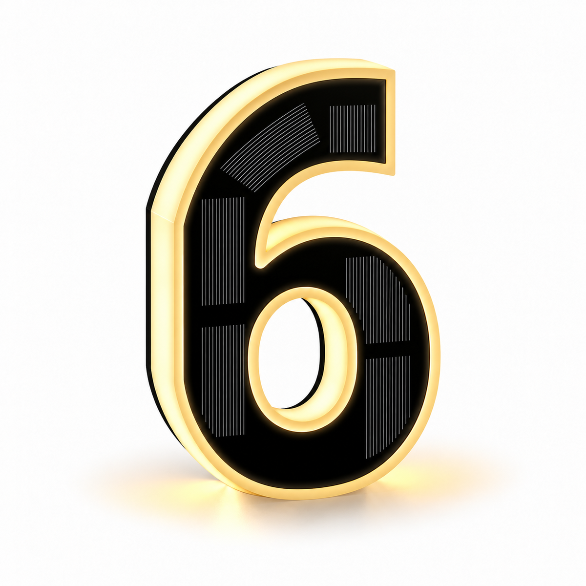 Solar Powered LED House Numbers Light