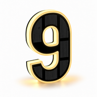 Solar Powered LED House Numbers Light