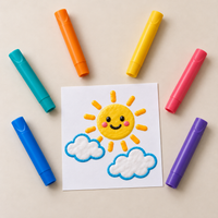Magic Puffy Bubble Drawing Pens Set for Kids DIY Art