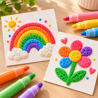 Magic Puffy Bubble Drawing Pens Set for Kids DIY Art