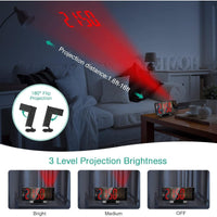 Rotating Ceiling Projection Clock