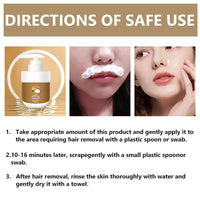 Coconut Oil Facial & Body Hair Removal Cream – Gentle & Moisturizing