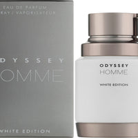 Armaf Odyssey Homme White Edition for Men Eau de Parfum perfume bottle and packaging