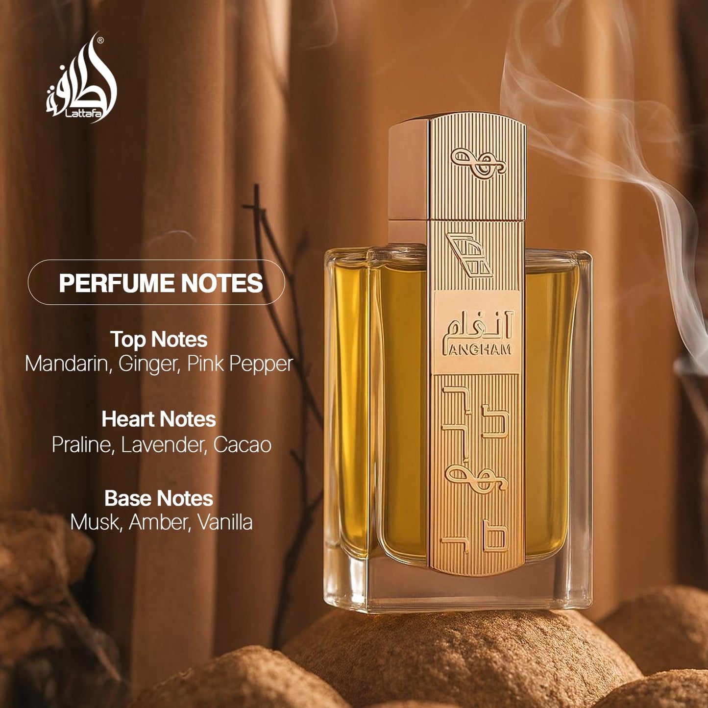 Lattafa Angham Eau de Parfum 100ml | Citrus, Lavender, Vanilla & Amber Long-Lasting Unisex Fragrance