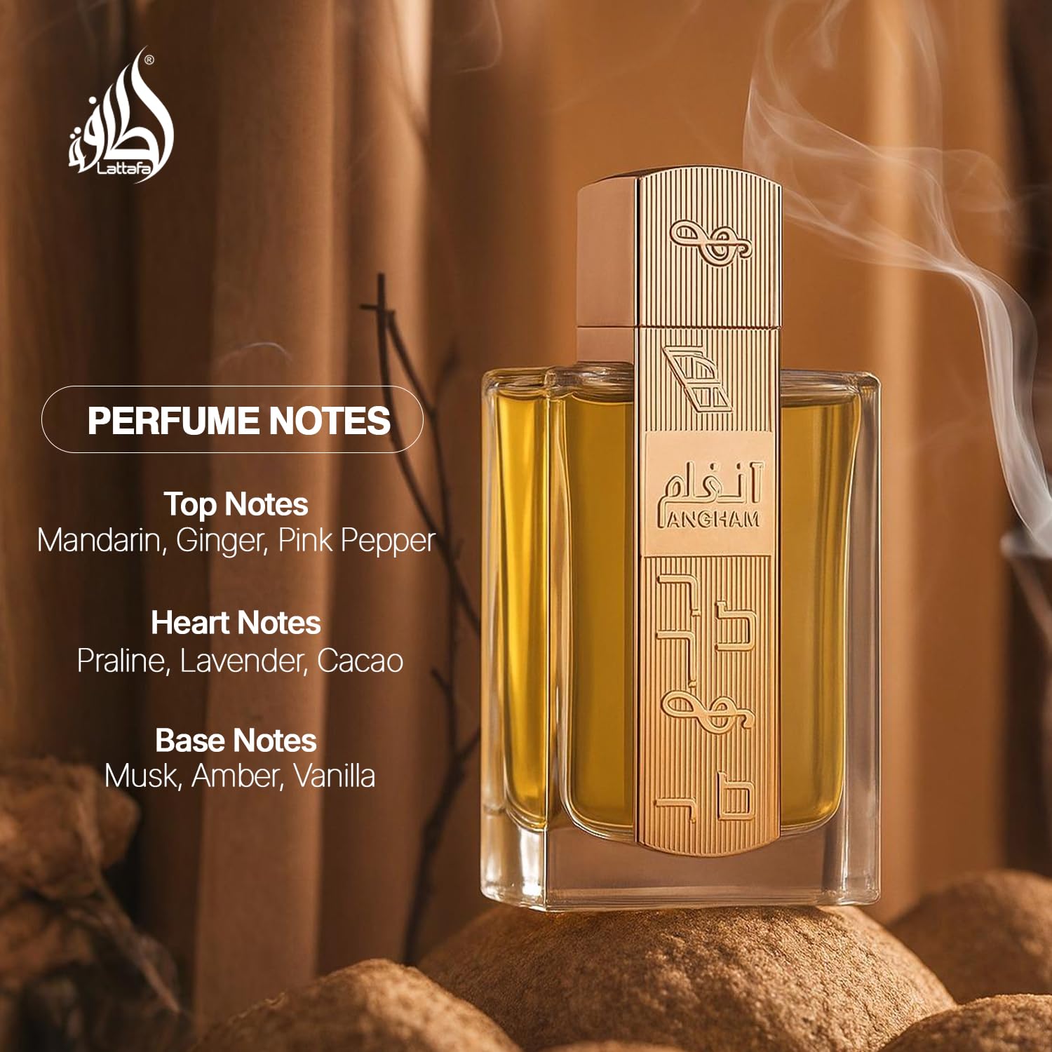 Lattafa Angham Eau de Parfum 100ml | Citrus, Lavender, Vanilla & Amber Long-Lasting Unisex Fragrance
