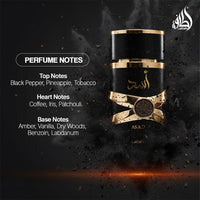 Lattafa Asad Eau de Parfum 100ml | Vanilla, Spicy & Oriental Long-Lasting Unisex Fragrance