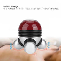 Mini Handheld Vibrating Body Massager with LED Light