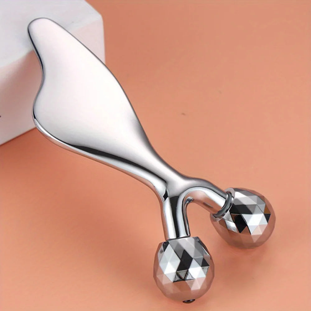 2-in-1 Facial Roller & Gua Sha Massage Tool
