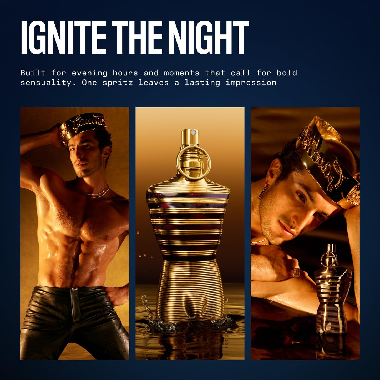 Jean Paul Gaultier Le Male Elixir Parfum 125ml | Woody Aromatic Amber Luxury Cologne for Men