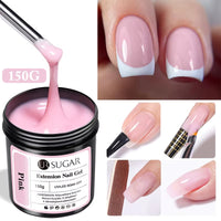 150g UV/LED Hard Nail Extension Builder Gel – Pink/White