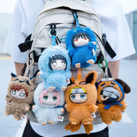 Shippuden Beast Party Series Cute Plush Doll Toy Cartoon Backpack Pendant Anime Peripheral Gift Box Naruto Blind Box Gift