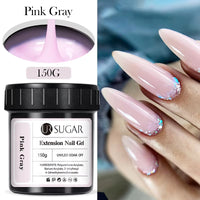 150g UV/LED Hard Nail Extension Builder Gel – Pink/White