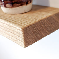 Thick Mahogany Floating Shelf in 6" to 10" lengths