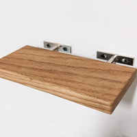 Thin Oak Floating Shelf in 6" to 36" lengths