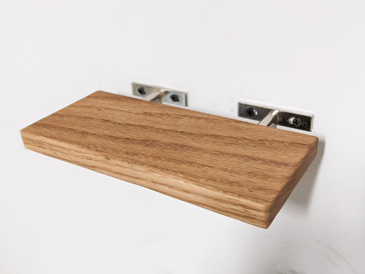 Thin Oak Floating Shelf in 6" to 36" lengths