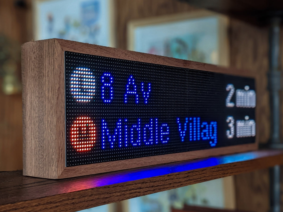 NYC Realtime Subway Clock