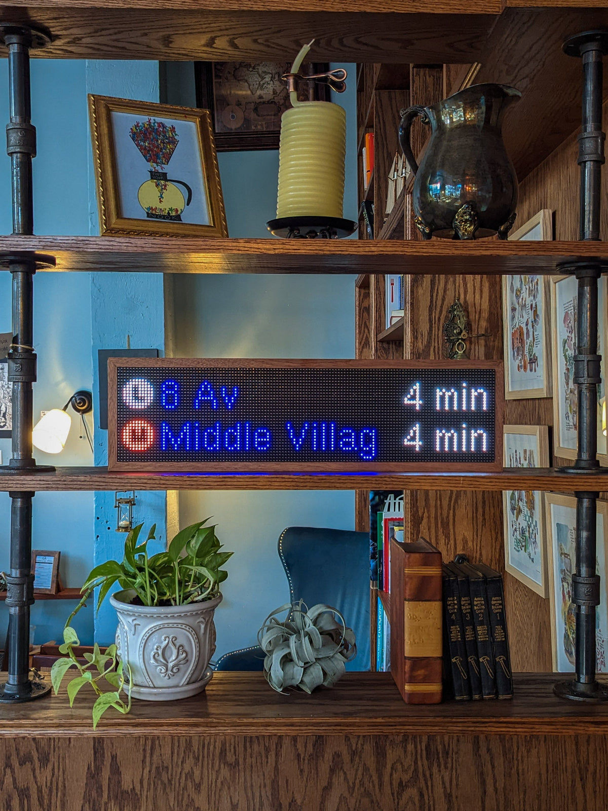 NYC Realtime Subway Clock