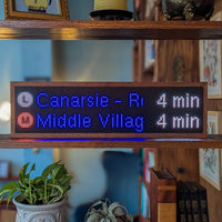 NYC Realtime Subway Clock