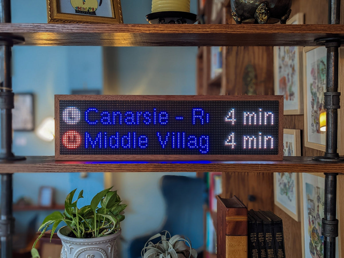 NYC Realtime Subway Clock