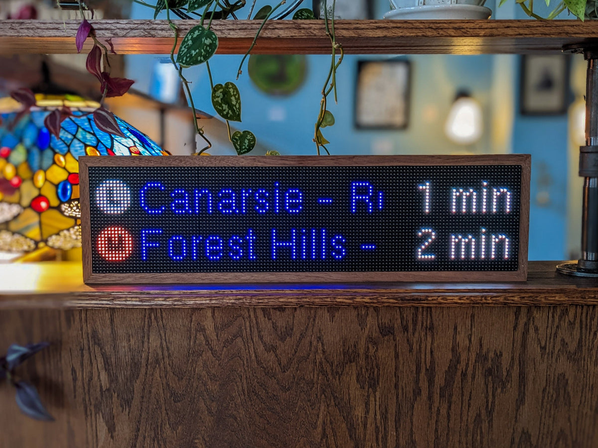 NYC Realtime Subway Clock