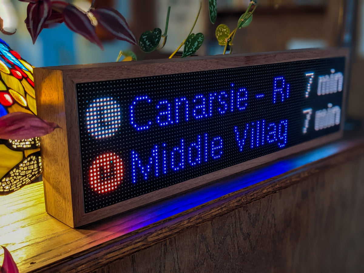 NYC Realtime Subway Clock